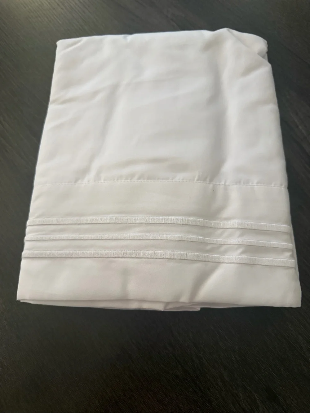 Classic White Pillowcase Set with Embroidered Border - 4 Pack